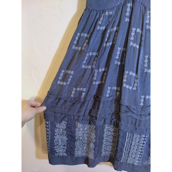 Johnny Was Blue Boho Mini Dress - Picture 3 of 5